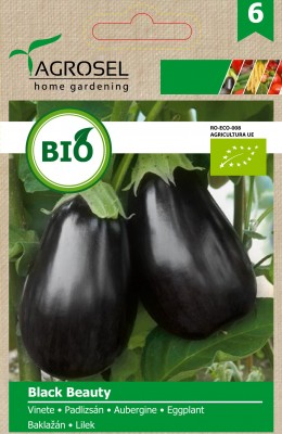 BIO semena lilek Black Beauty, semena, 1,25 g. Exp. 11/25.