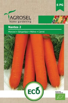 BIO semena mrkve Nantes 2, 2,5 g. Exp. 11/25.