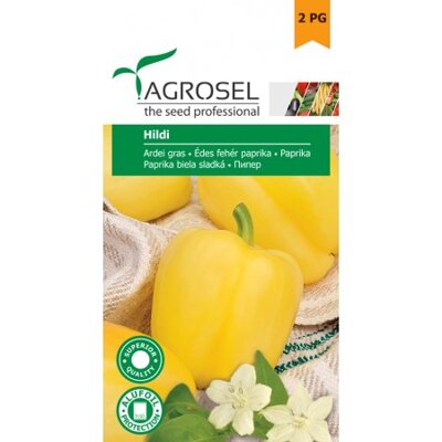 Paprika žlutá Hildi, semena, 0,5 g. Exp. 11/25.