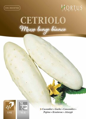 Okurka bílá Mezzo lungo bianco, 3,5 g semen. 