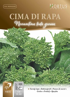 Brokolice Raab Sessantina Testa Grossa, 10 g semen