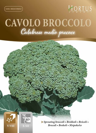 Brokolice Calabrese, semena 5,5 g.