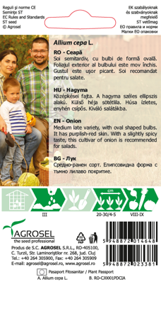 Cibule červená Clujana, senema 2 g.