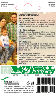 Maceška červená, semena, 0,25 g