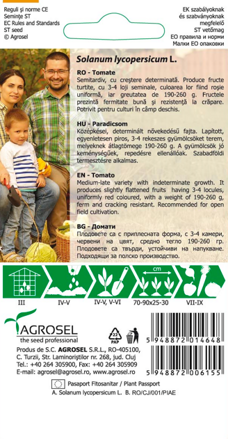 Rajče keříčkové Buzau 22, 0,6 g semen.