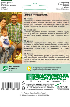 Rajče Cuor di bue, 0,40 g semen.