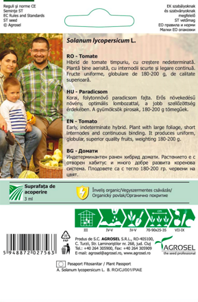 Rajče tyčkové Moldoveanu F1, 10 semen.