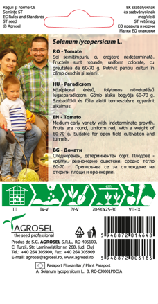 Rajče tyčkové Moneymaker, 0,6 g semen.