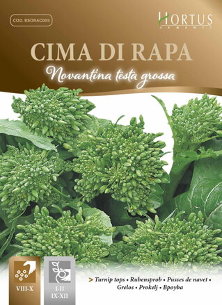 Brokolice Raab Sessantina Testa Grossa, 10 g semen