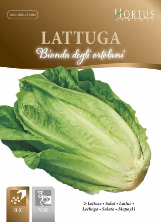 Salát římský Bionda degli ortolani, semena 6 g. 