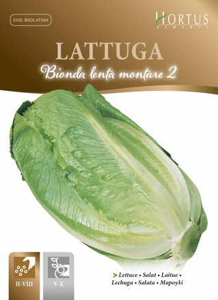 Salát římský Bionda lenta montare 2, semena 6 g. 
